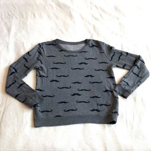 Forever 21 Tops - Forever 21 Moustache Sweatshirt
